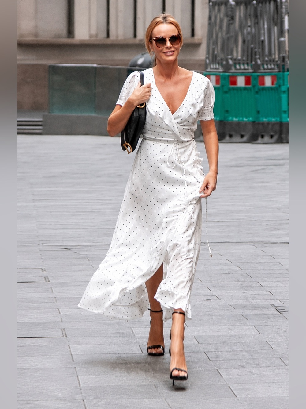 Melissa Odabash Tilly Polka Dot Wrap Maxi Dress NWT Small $322